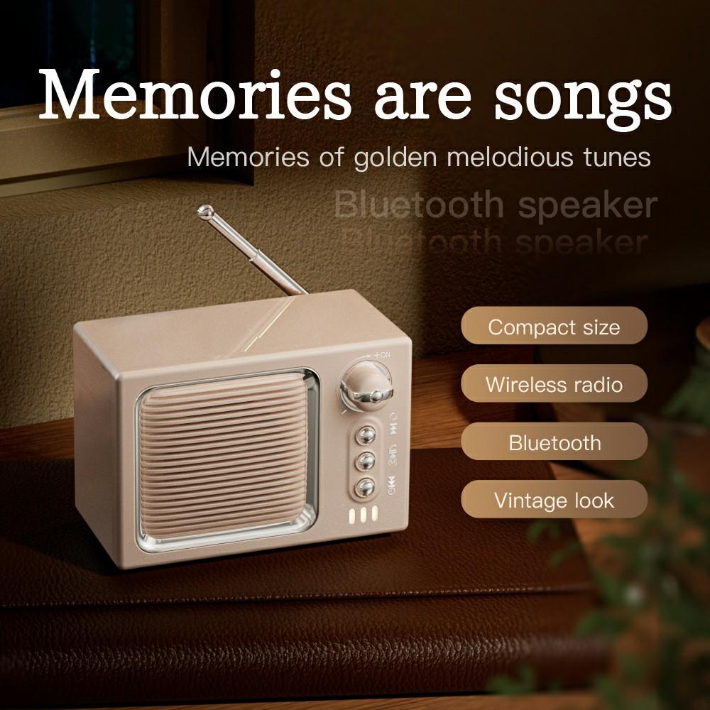 BT 5.0 White Noise Sleep Speaker Retro Mini TV Design Sound Box Wireless Music Player with FM Radio Beige
BT 5.0 White Noise Sleep Speaker Retro Mini TV Design Sound Box Wireless Music Player with FM Radio Beige