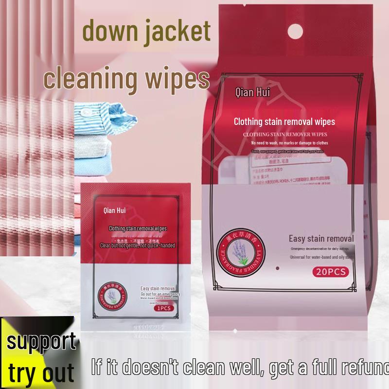 GoGo Stain Removal Portable Down Jacket Wipes - No-Wash Emergency Cleaning Sheets
GoGo Stain Removal Portable Down Jacket Wipes - No-Wash Emergency Cleaning Sheets