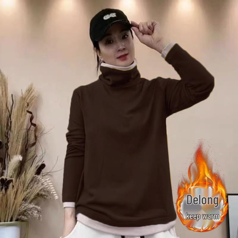 Chic Age-Defying High Neck Faux Layered Long Sleeve Base Shirt - 2024 Autumn/Winter Collection for Women Extra Large
Chic Age-Defying High Neck Faux Layered Long Sleeve Base Shirt - 2024 Autumn/Winter Collection for Women Extra Large