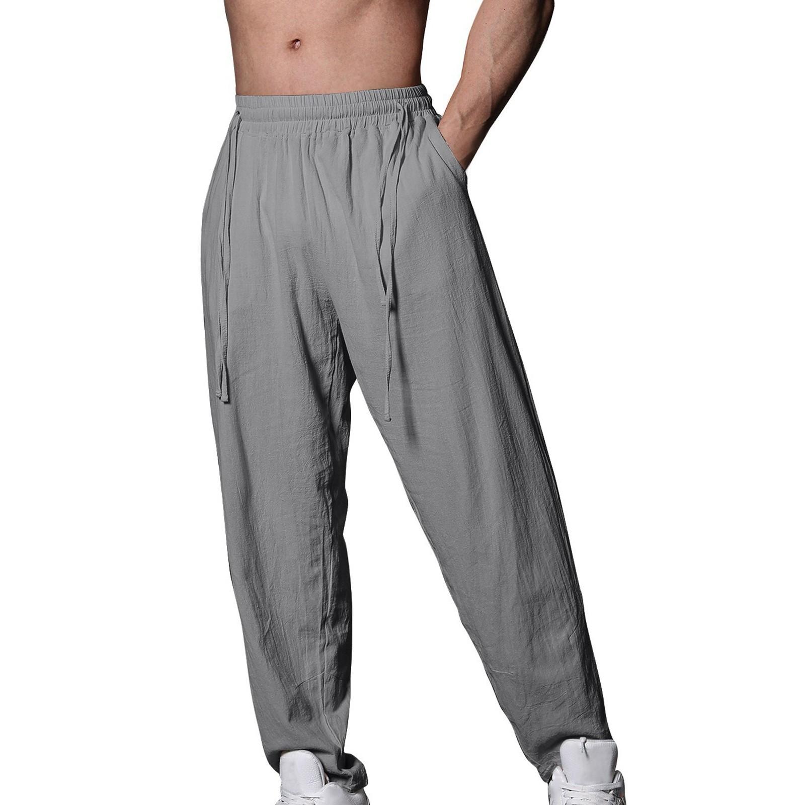 Мужские летние повседневные брюки на шнурке Мужские дышащие брюки из хлопка и льна L
Мужские летние повседневные брюки на шнурке Мужские дышащие брюки из хлопка и льна L