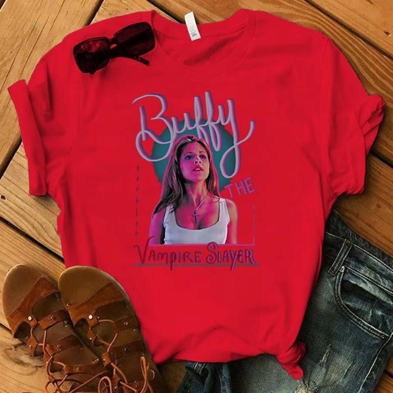 Vampire Graphic T Shirt Women Fashion Shirt Summer Casual Cozy Short Sleeve Tee Buffy Shirt Tops 4XL
Vampire Graphic T Shirt Women Fashion Shirt Summer Casual Cozy Short Sleeve Tee Buffy Shirt Tops 4XL