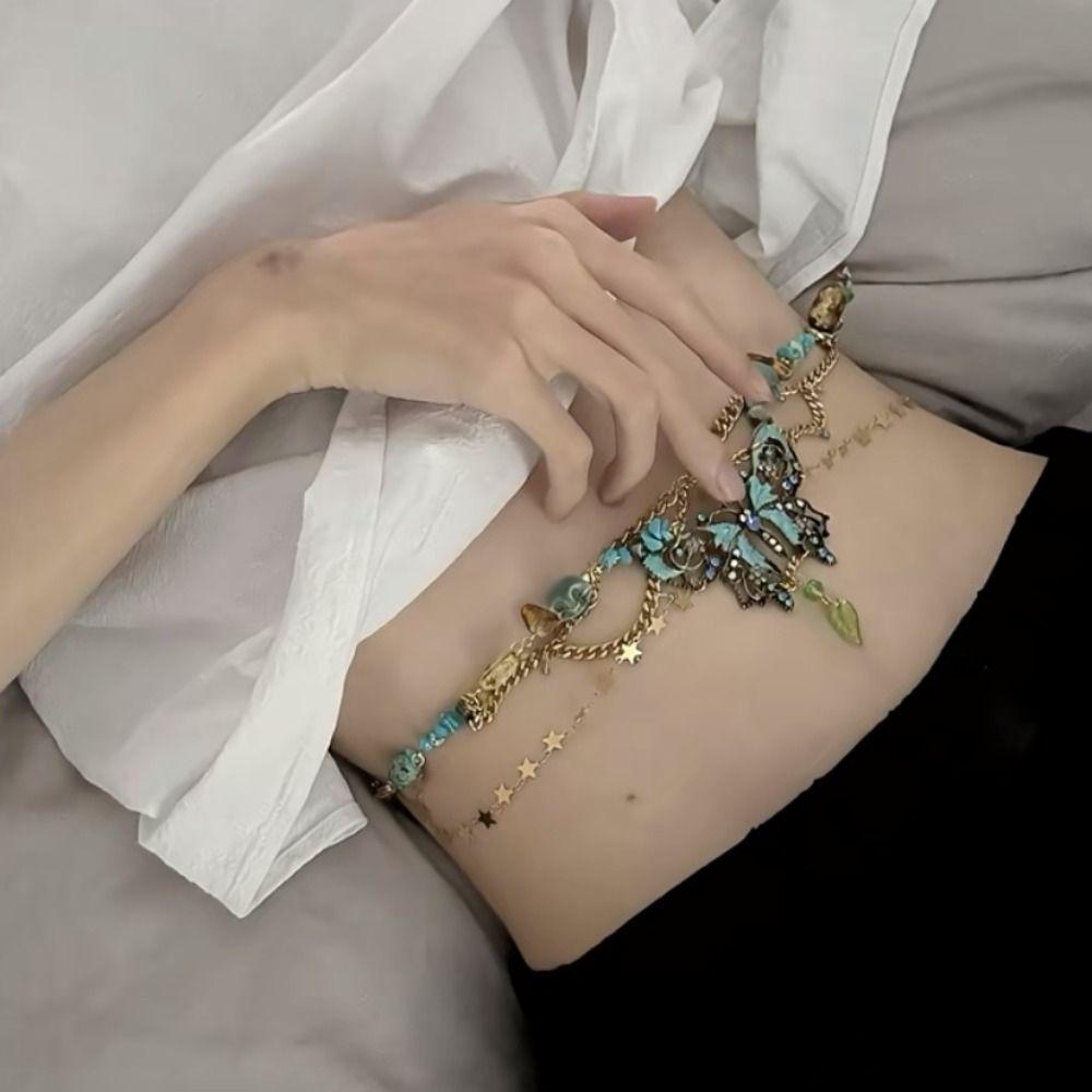 Multiayer Butterfly Waistband Adjustable Body Chain Fashion Butterfly Pendant Waist Chain Dates
Multiayer Butterfly Waistband Adjustable Body Chain Fashion Butterfly Pendant Waist Chain Dates