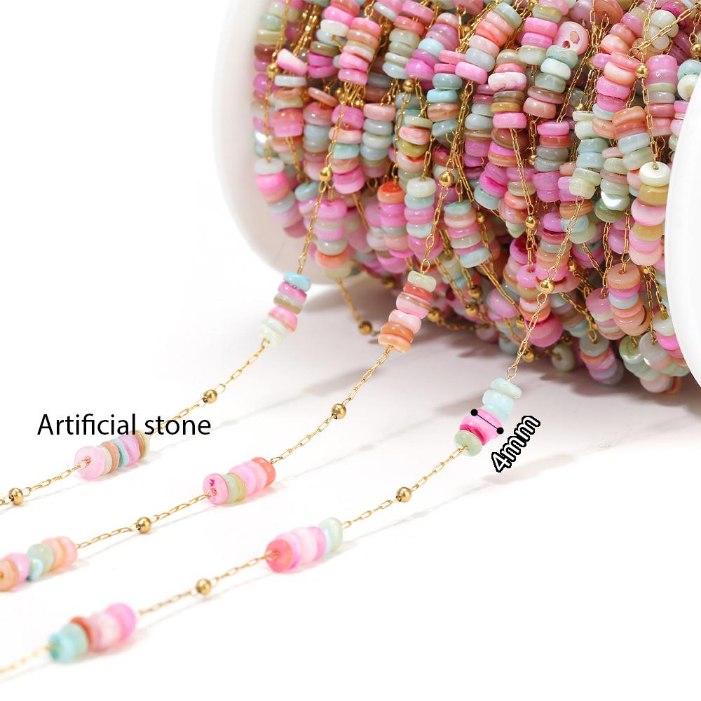 1 Meter Stainless Steel White Black Enamel Twisted Beads Chains DIY Jewelry Women Necklace Bracelet Earrings Making Body Chains
1 Meter Stainless Steel White Black Enamel Twisted Beads Chains DIY Jewelry Women Necklace Bracelet Earrings Making Body Chains
