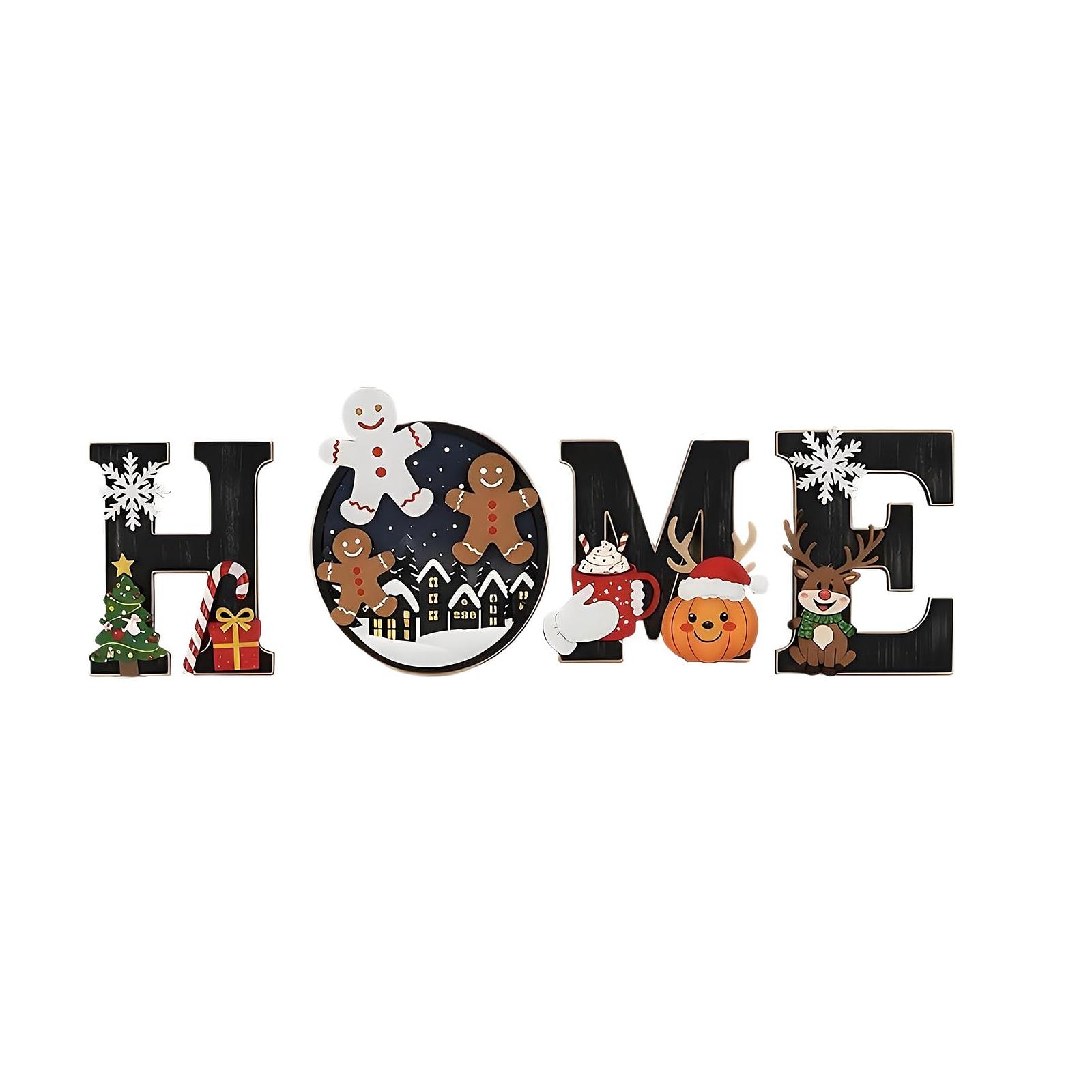 Wooden Christmas Home Sign Holiday Decoration Indoor Outdoor Wall Hanging Seasonal Ornament for Festive Atmosphere чёрный
Wooden Christmas Home Sign Holiday Decoration Indoor Outdoor Wall Hanging Seasonal Ornament for Festive Atmosphere чёрный
