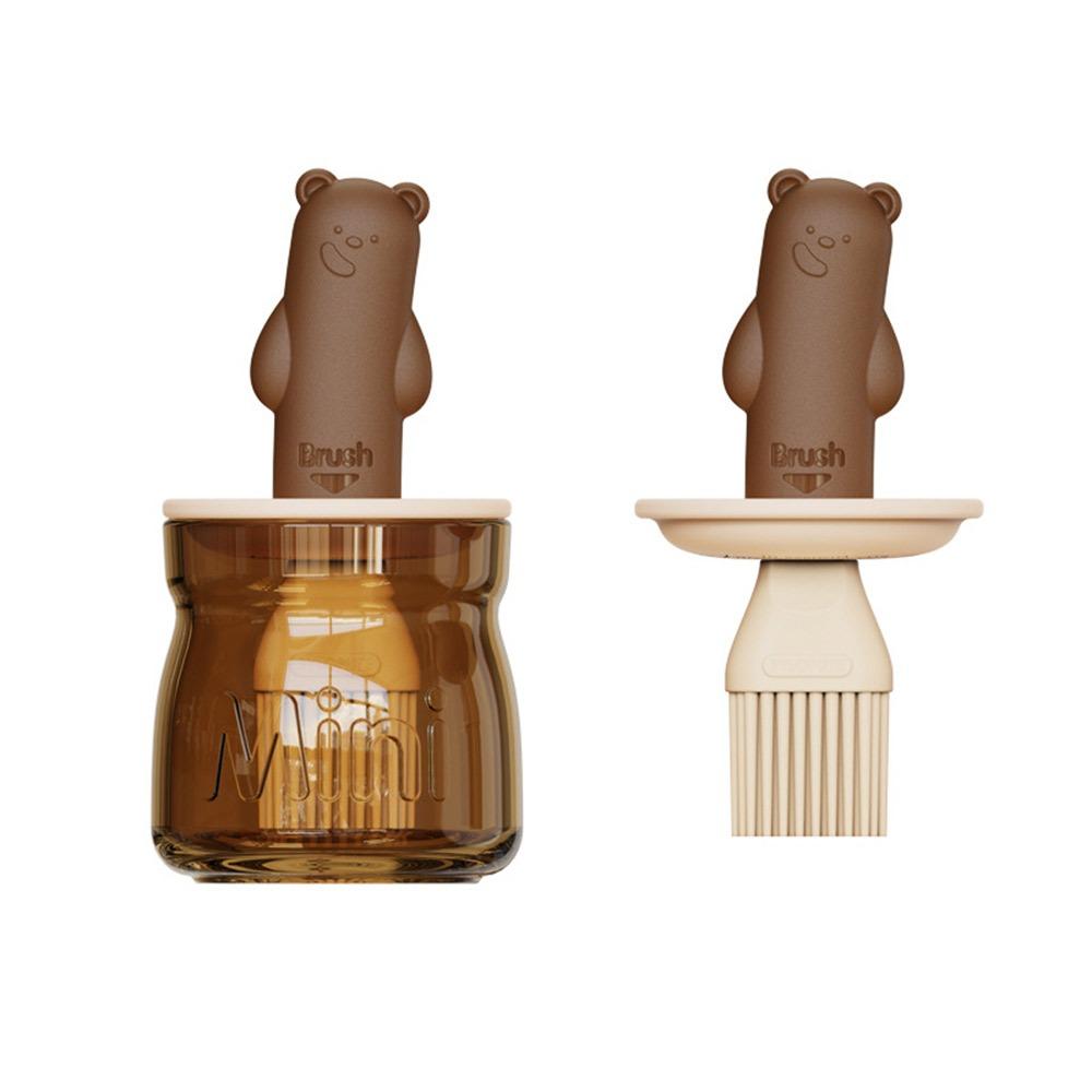 Cute Cartoon Bear Brush Oil Bottle High Temperature Resistant Integrated Oil Pot Glass Oil Bottle For Barbecue Cooking коричневий
Cute Cartoon Bear Brush Oil Bottle High Temperature Resistant Integrated Oil Pot Glass Oil Bottle For Barbecue Cooking коричневий