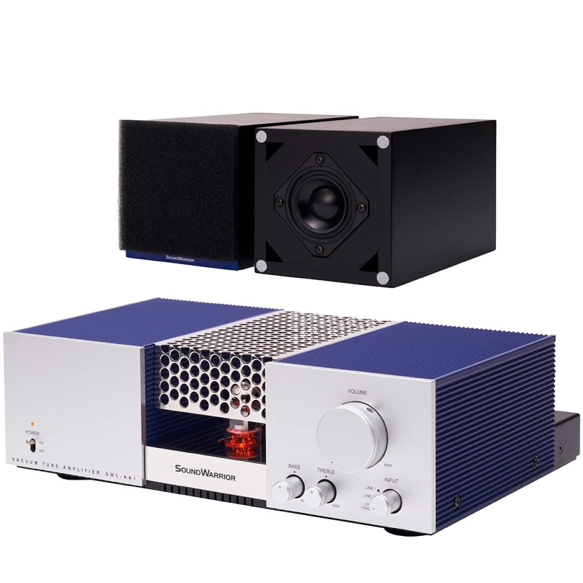 SOUND WARRIOR Made in Japan Vacuum Tube Amplifier Speaker Set Good Quality Bass Broadband Vacuum Tube Integrated Amplifier Preamp Phono Analog Audio
SOUND WARRIOR Made in Japan Vacuum Tube Amplifier Speaker Set Good Quality Bass Broadband Vacuum Tube Integrated Amplifier Preamp Phono Analog Audio