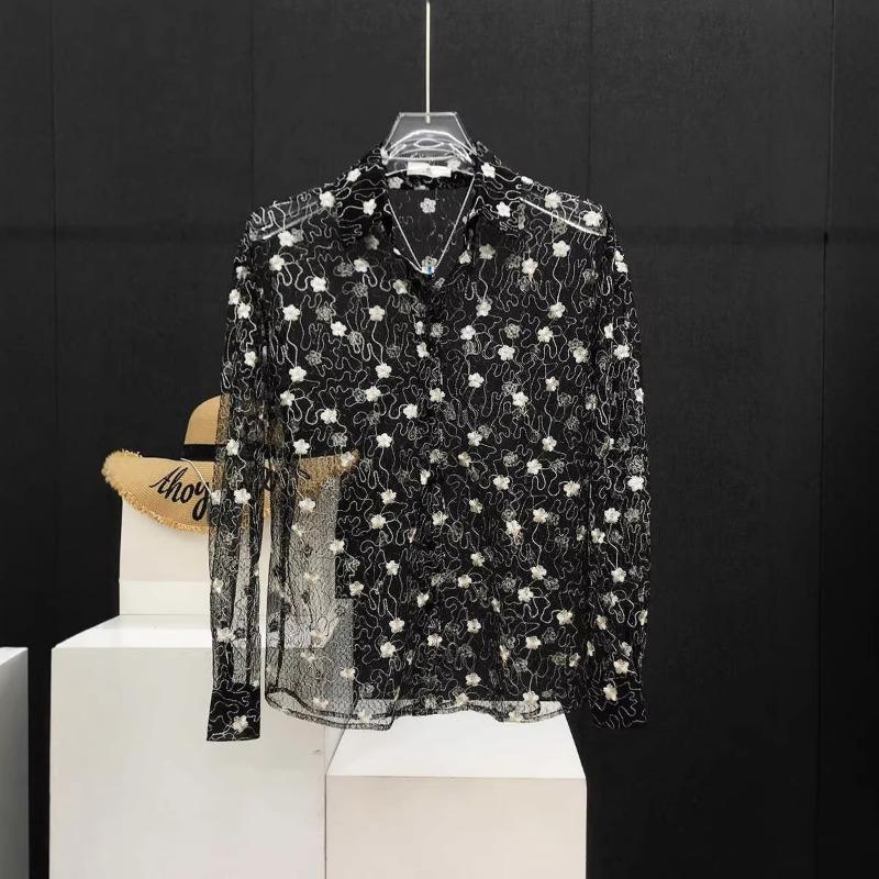 Men s Floral Embroidery Sheer Mesh Long Sleeve Button Down Shirt Casual Party Top S чорний
Men s Floral Embroidery Sheer Mesh Long Sleeve Button Down Shirt Casual Party Top S чорний