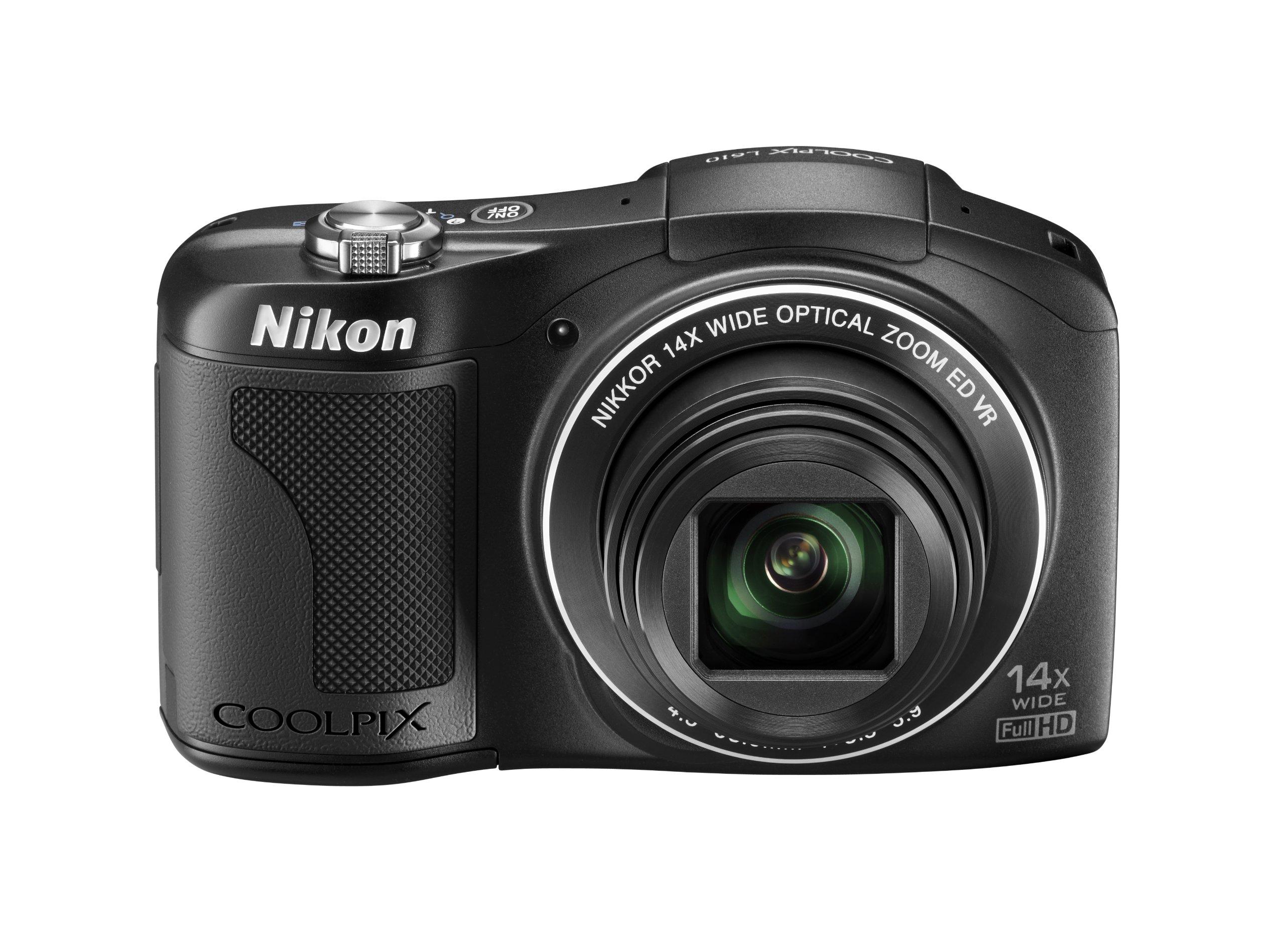 Цифрова камера Nikon COOLPIX L610 14-кратна оптична потужність Сумісний з батареями AA Чорний L610BK чорний
Цифрова камера Nikon COOLPIX L610 14-кратна оптична потужність Сумісний з батареями AA Чорний L610BK чорний