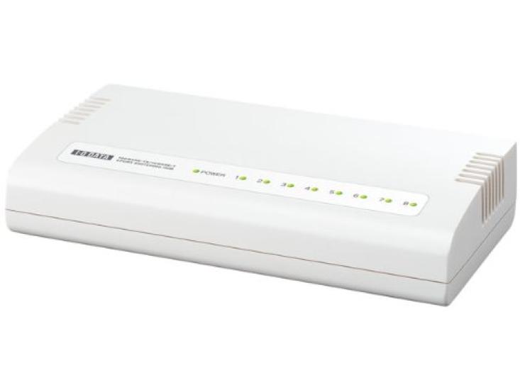 DATA compatible 8 port switching hub with power saving function White I-O 1000BASE-T ETG-ESH08W2
DATA compatible 8 port switching hub with power saving function White I-O 1000BASE-T ETG-ESH08W2
