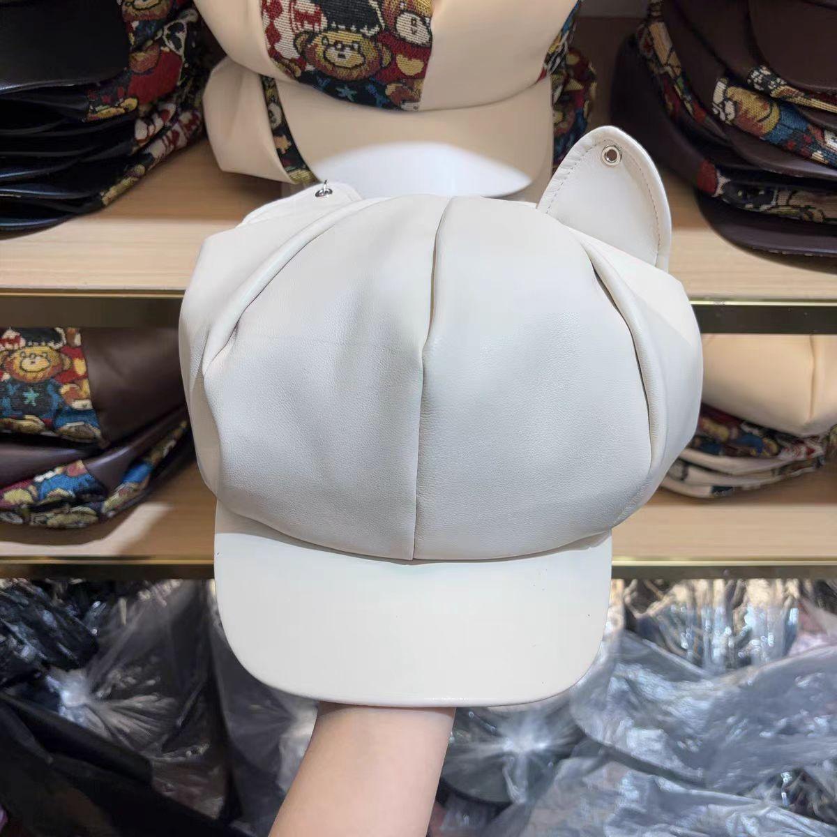 Интернет знаменитость милая шляпа уши изогнутые поля кепка из искусственной кожи литературный ретро осень и зима восьмиугольная шляпа прилив M(56-58cm)
Интернет знаменитость милая шляпа уши изогнутые поля кепка из искусственной кожи литературный ретро осень и зима восьмиугольная шляпа прилив M(56-58cm)