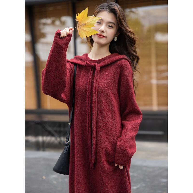 Elegant Detachable Hood Tassel Puff Sleeve Sweater Dress One Size
Elegant Detachable Hood Tassel Puff Sleeve Sweater Dress One Size
