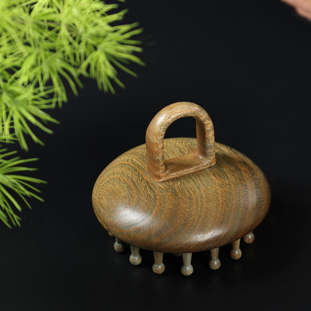 Green Sandalwood Horn Massage Comb: Finger Ring Meridian Brush for Head and Nail Therapy
Green Sandalwood Horn Massage Comb: Finger Ring Meridian Brush for Head and Nail Therapy