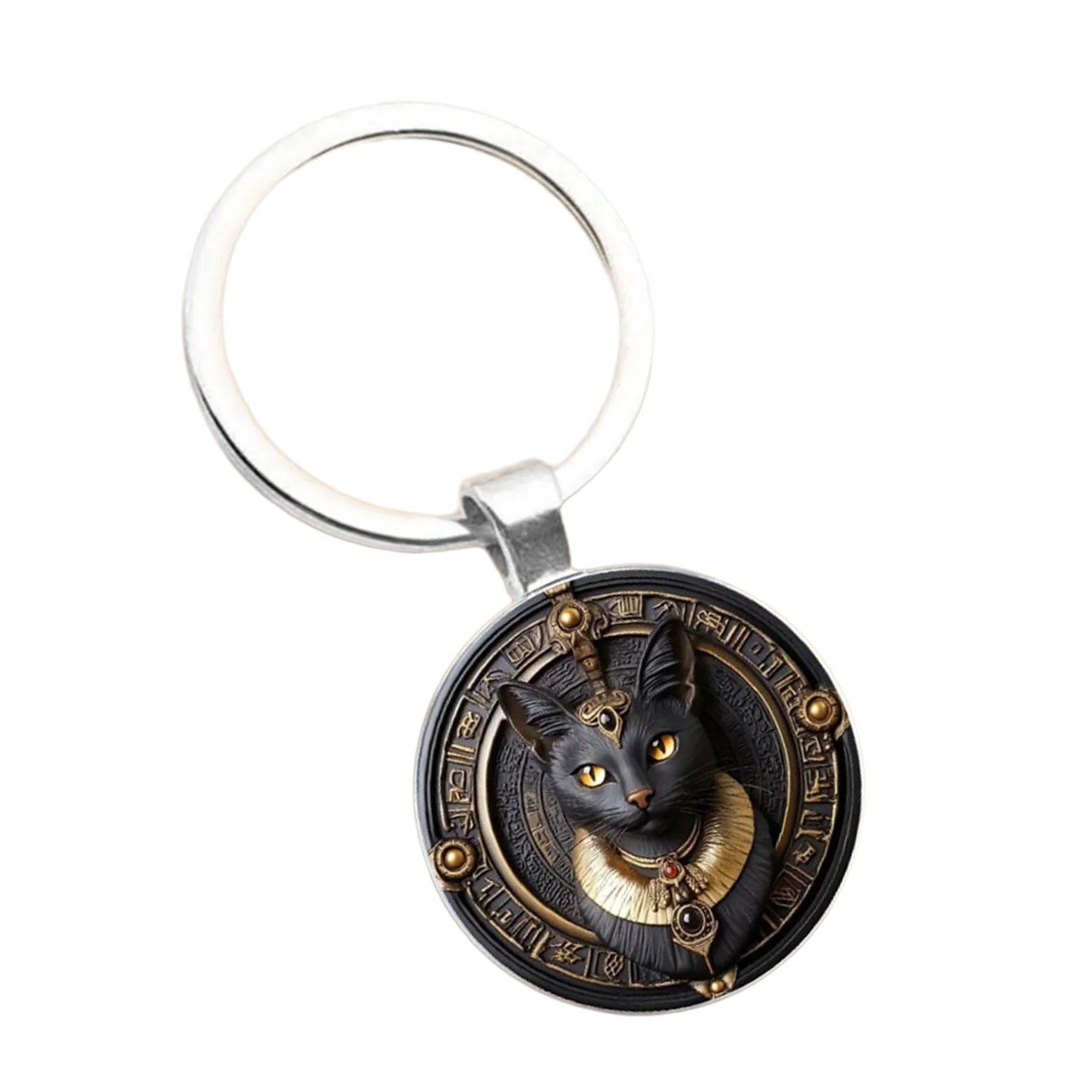 Stylish 2D Flat Black Cats Keychain Inspire by Egyptian Culture for Fashion and Decoration 1
Stylish 2D Flat Black Cats Keychain Inspire by Egyptian Culture for Fashion and Decoration 1