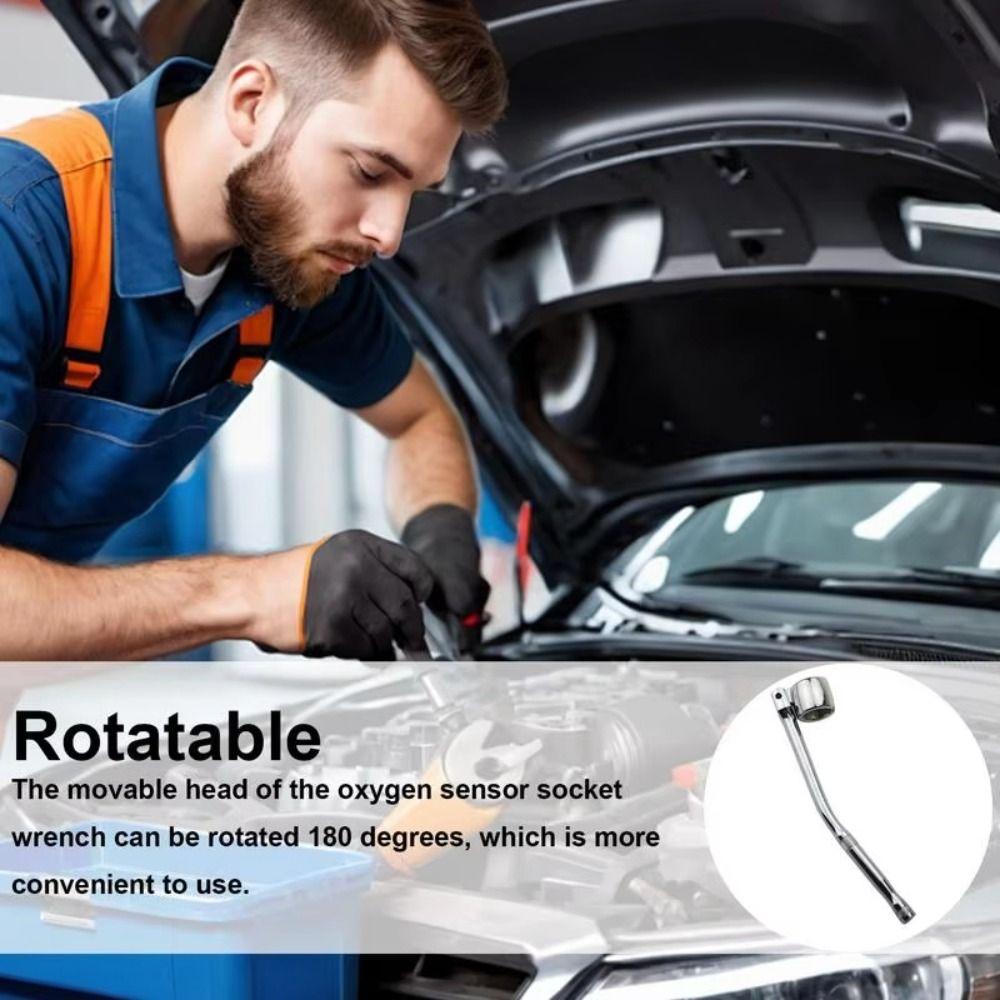 22mm Car Oxygen Sensor Wrench 180 ° Rotation Sensor Socket Wrench O2 Sensor Removal Tool SUV
22mm Car Oxygen Sensor Wrench 180 ° Rotation Sensor Socket Wrench O2 Sensor Removal Tool SUV