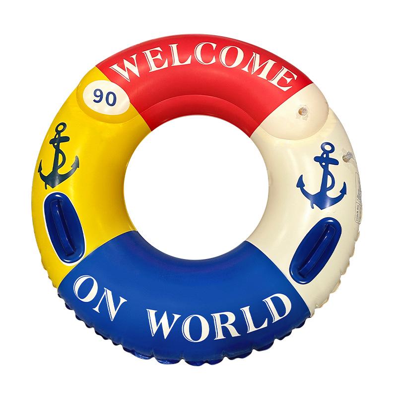 Eco-friendly Thickened PVC Anchor Swim Ring for Adults - Double Air Chamber Cartoon Float 80# with handle (ages 10-15)
Eco-friendly Thickened PVC Anchor Swim Ring for Adults - Double Air Chamber Cartoon Float 80# with handle (ages 10-15)