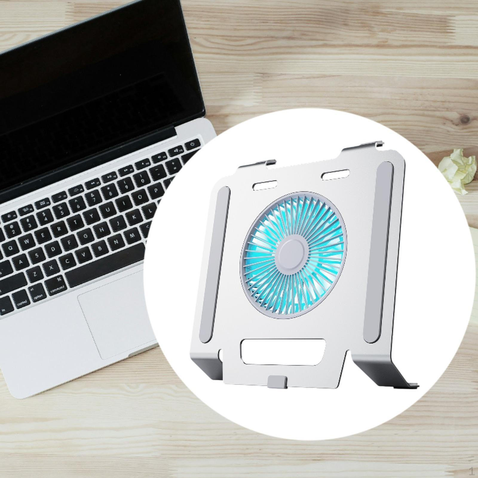 Подставка для ноутбука из алюминиевого сплава с охлаждающим вентилятором, регулируемая по высоте подставка для ноутбука, легкий держатель серебряный
Подставка для ноутбука из алюминиевого сплава с охлаждающим вентилятором, регулируемая по высоте подставка для ноутбука, легкий держатель серебряный