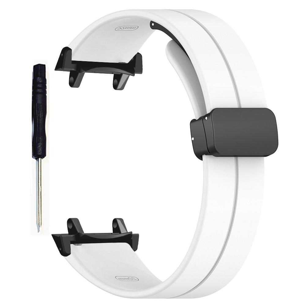 Для Huami Amazfit T-Rex 3 силиконовый ремешок для часов с магнитной раскладывающейся застежкой (С разъемом) White
Для Huami Amazfit T-Rex 3 силиконовый ремешок для часов с магнитной раскладывающейся застежкой (С разъемом) White