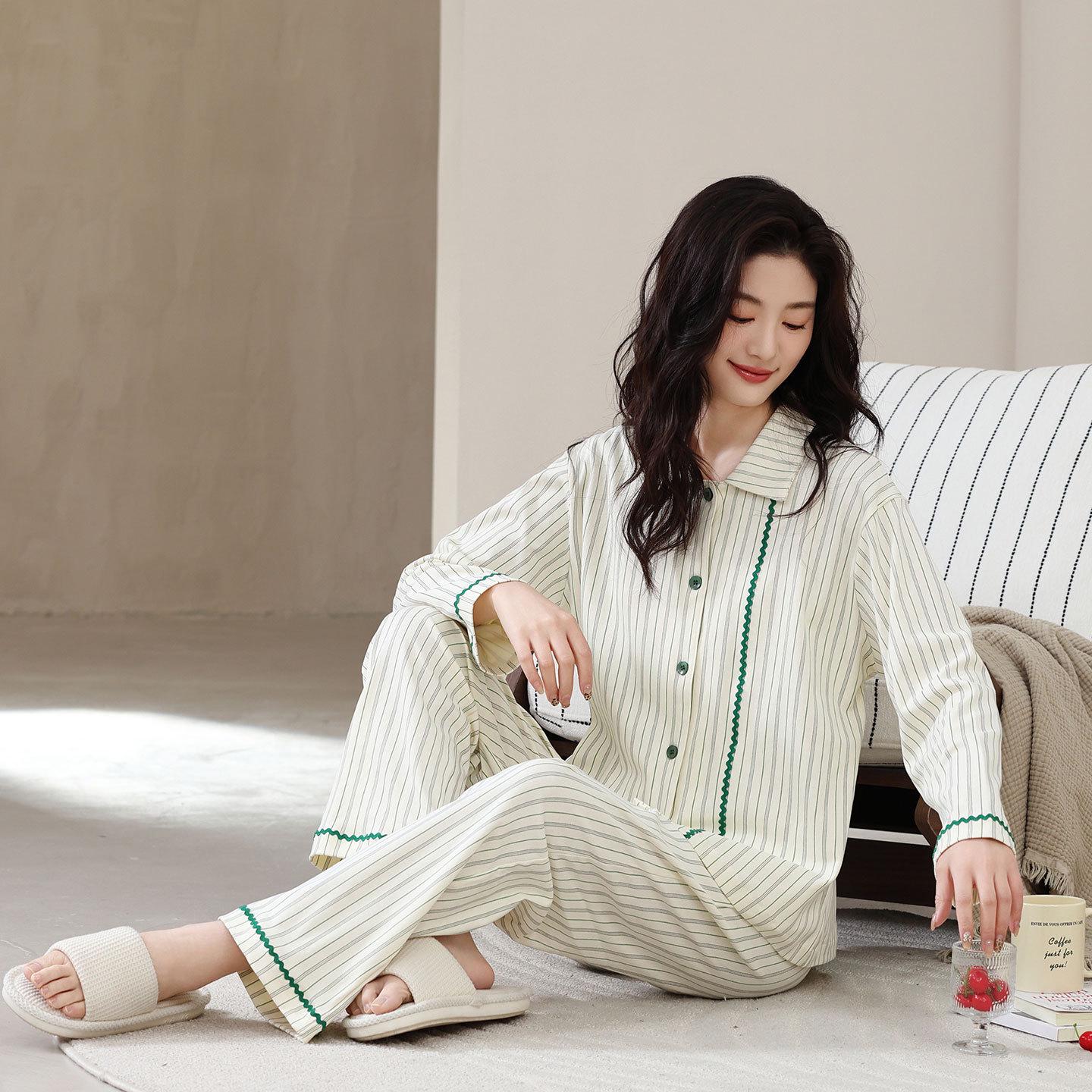 Women s Korean Style Striped Pink Pure Cotton Pajamas - Soft, Comfortable, Skin-Friendly Home Wear Set XL (120-140 lbs) 165cm
Women s Korean Style Striped Pink Pure Cotton Pajamas - Soft, Comfortable, Skin-Friendly Home Wear Set XL (120-140 lbs) 165cm