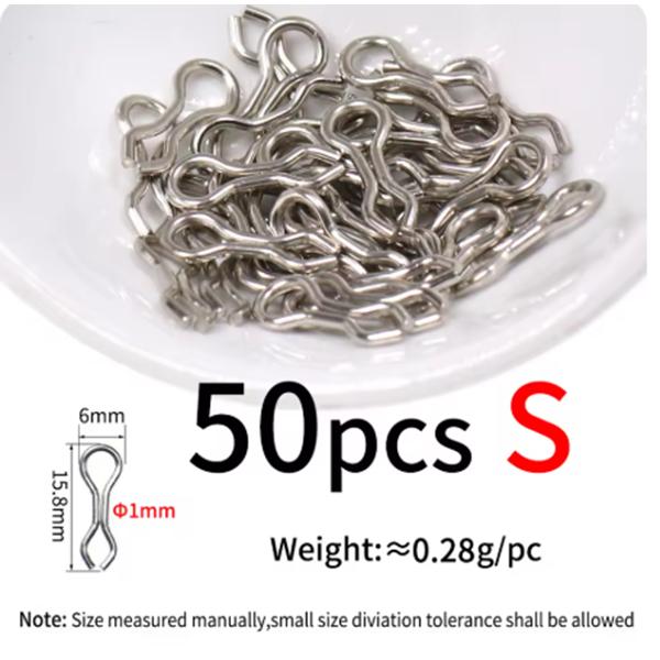 50pcs Stainless Steel DO-IT Mould Loops Anti-corrsion Fishing Sinkers Jigs Lure Molding Wire Eyelets Splay Rings S M L S
50pcs Stainless Steel DO-IT Mould Loops Anti-corrsion Fishing Sinkers Jigs Lure Molding Wire Eyelets Splay Rings S M L S