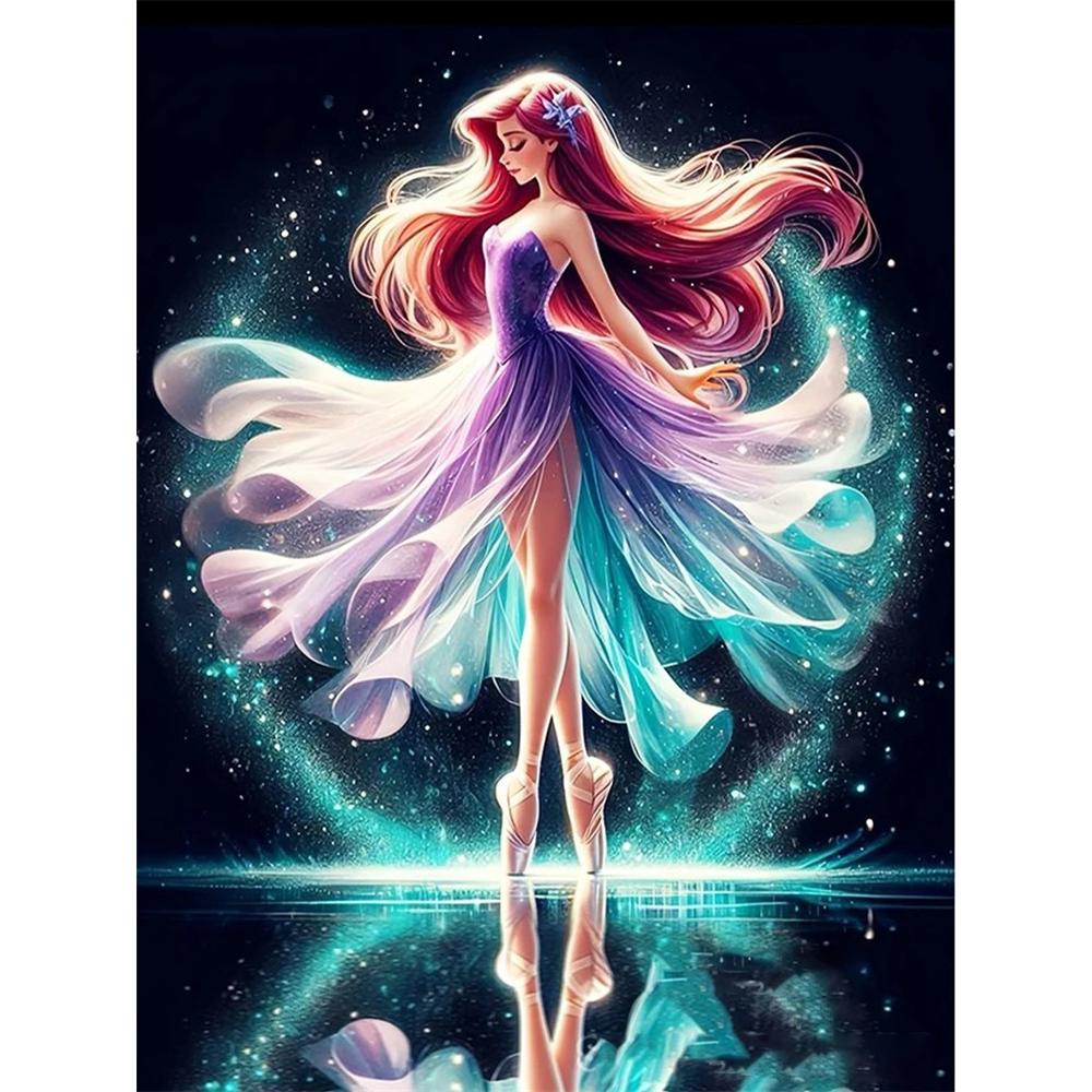 Disney Diamond Painting Ariel Ballet Fantasy Art Painting Cute DIY Rhinestone Mosaic Cross Stitch Kit Embroidery Gift Home Decor Round 20x30cm
Disney Diamond Painting Ariel Ballet Fantasy Art Painting Cute DIY Rhinestone Mosaic Cross Stitch Kit Embroidery Gift Home Decor Round 20x30cm