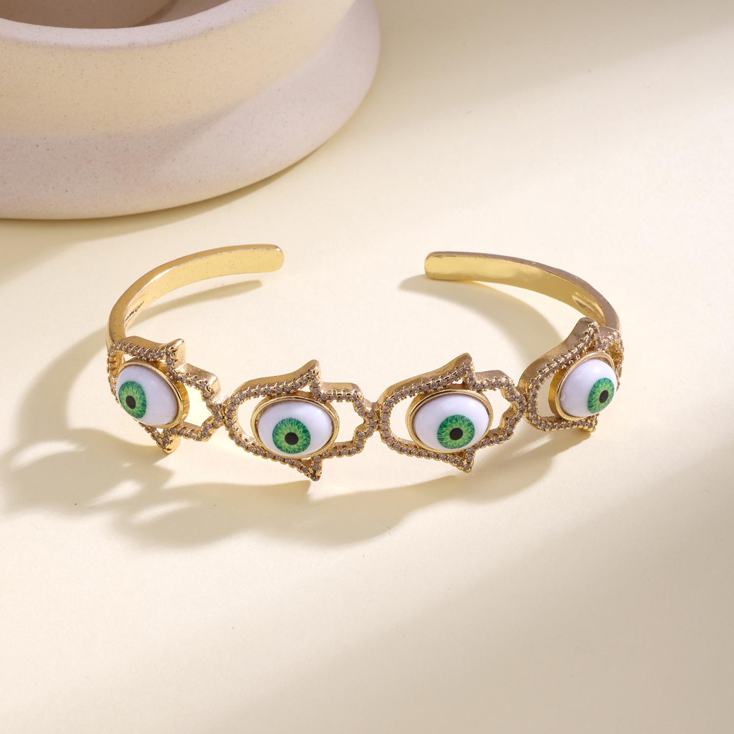 Nidin New Arrival Bangle Fatima Hand Charm Adjustable Colorful Evil Eye Beaded Cuff Bracelet Lucky Amulet Jewelry For Women Men 58-60mm зелёный
Nidin New Arrival Bangle Fatima Hand Charm Adjustable Colorful Evil Eye Beaded Cuff Bracelet Lucky Amulet Jewelry For Women Men 58-60mm зелёный