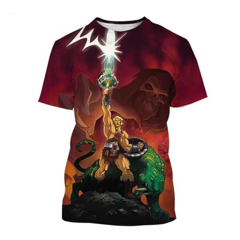 Нова мода Мультфільм Аніме He-Man Майстри Всесвіту 3D-друк Чоловіча футболка Особистість Хіп-хоп Повсякденна футболка унісекс L
Нова мода Мультфільм Аніме He-Man Майстри Всесвіту 3D-друк Чоловіча футболка Особистість Хіп-хоп Повсякденна футболка унісекс L