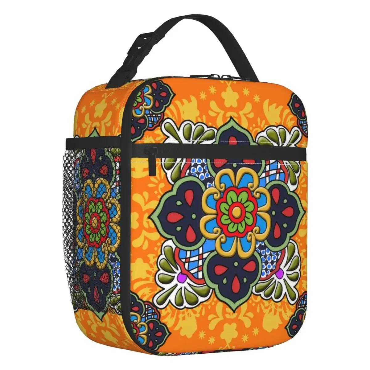 Mexican Talavera Flower Ceramic Tile Portable Lunch Boxes Women Waterproof Thermal Cooler Food Insulated Lunch Bag Kids School 26x21x11CM помаранчевий
Mexican Talavera Flower Ceramic Tile Portable Lunch Boxes Women Waterproof Thermal Cooler Food Insulated Lunch Bag Kids School 26x21x11CM помаранчевий