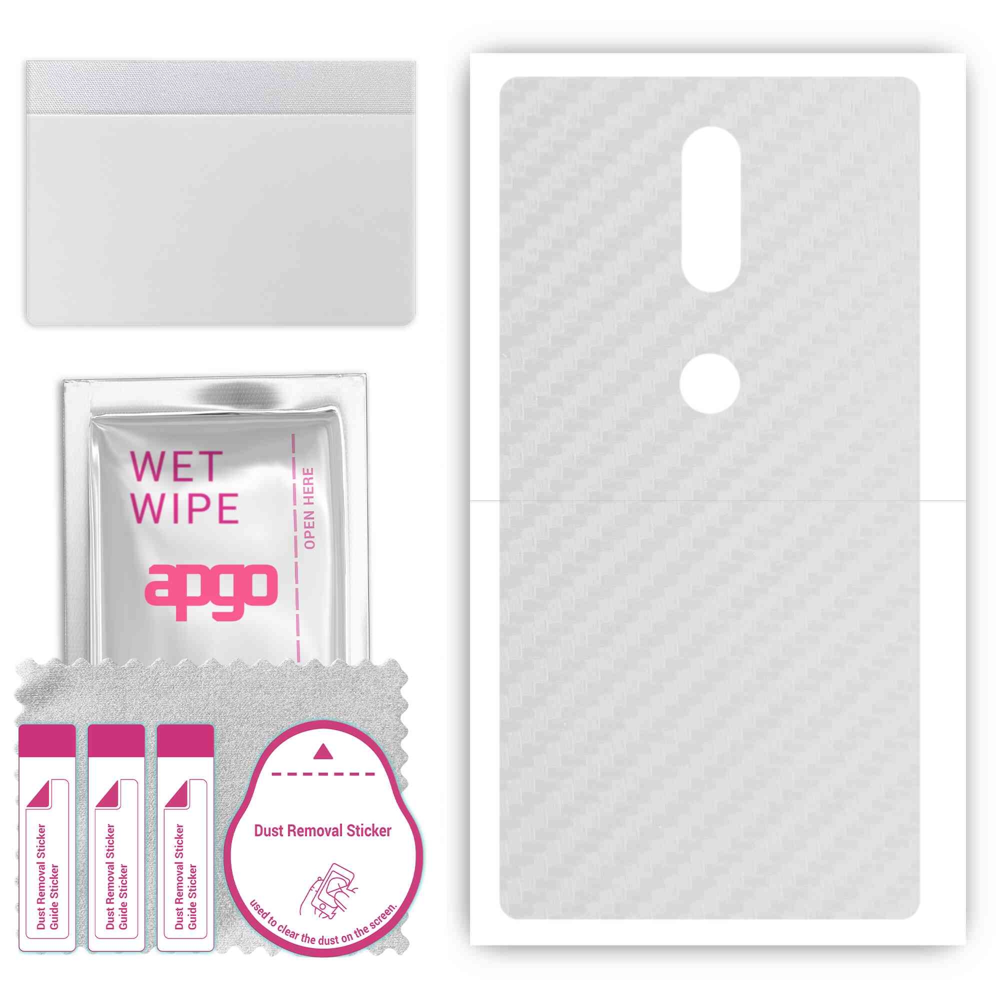 apgo Protective Skin Sticker for the back compatible with Lenovo Phab2 Plus, Wrap Film, Foil, Vinyl - Pattern Transparent Carbon
apgo Protective Skin Sticker for the back compatible with Lenovo Phab2 Plus, Wrap Film, Foil, Vinyl - Pattern Transparent Carbon