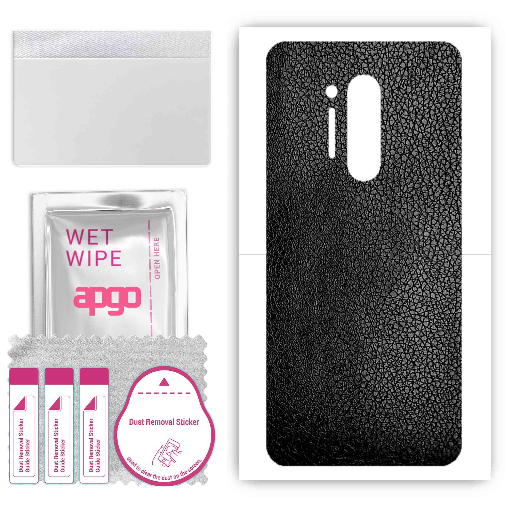 Apgo Protective Skin Sticker для задньої панелі, сумісної з OnePlus 8 Pro, Wrap Film, Foil, Vinyl - Pattern Black Leather
Apgo Protective Skin Sticker для задньої панелі, сумісної з OnePlus 8 Pro, Wrap Film, Foil, Vinyl - Pattern Black Leather