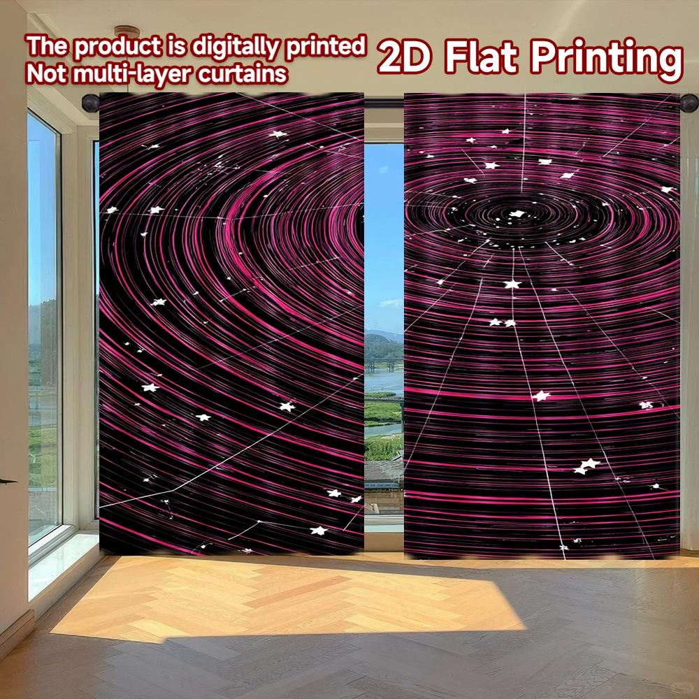 Set Of 2 Flat Printing Curtains Without Rod Galaxy Inspired Circular Stars Ramadan Festival Popular Drapes Polyester Made W100*H70(CM)-Rod Pocket&2PCS
Set Of 2 Flat Printing Curtains Without Rod Galaxy Inspired Circular Stars Ramadan Festival Popular Drapes Polyester Made W100*H70(CM)-Rod Pocket&2PCS