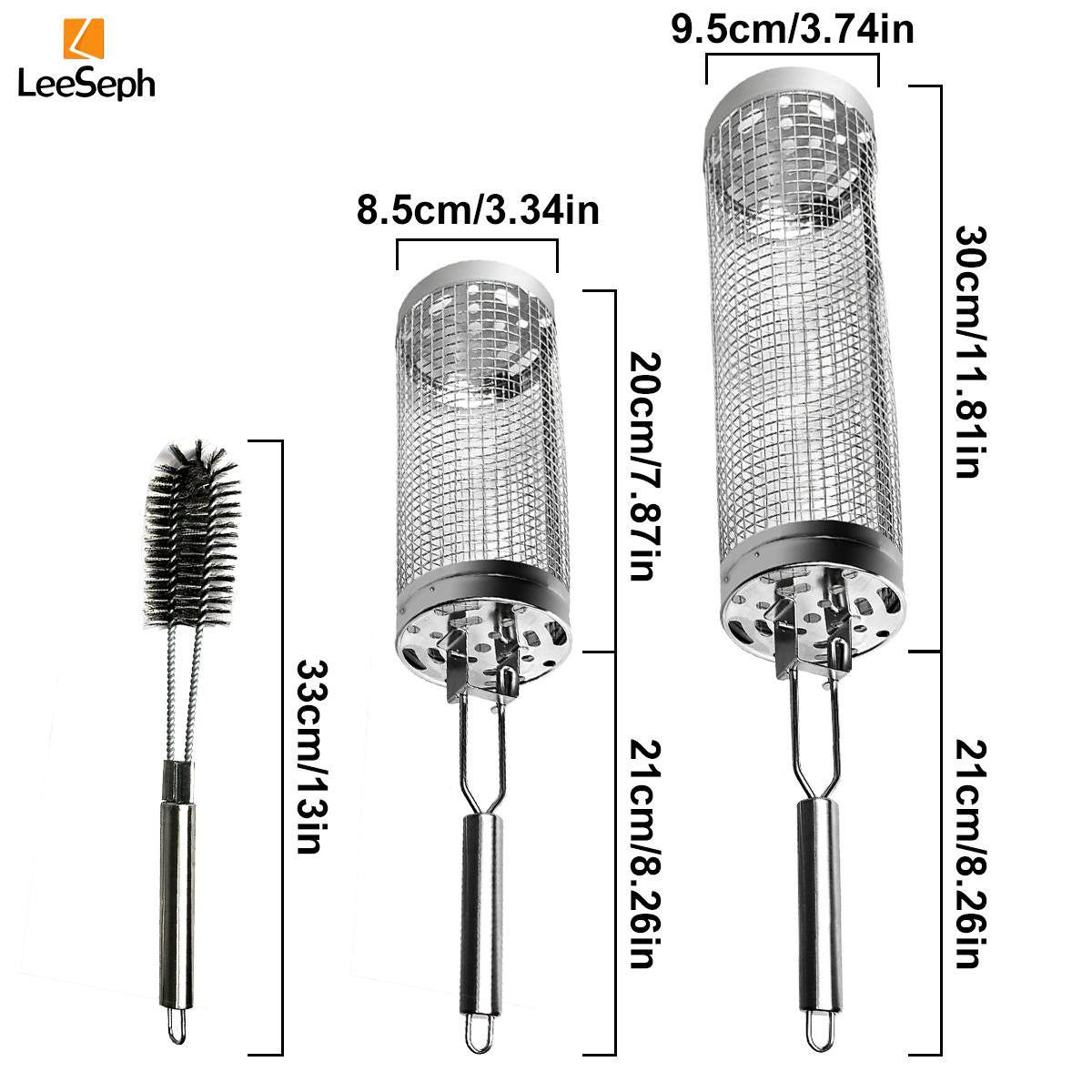 Stainless Steel Rolling Grilling Basket with Cleaning Brush and Hook Set, Outdoor Camping BBQ Grill Basket for Veggies Meat
Stainless Steel Rolling Grilling Basket with Cleaning Brush and Hook Set, Outdoor Camping BBQ Grill Basket for Veggies Meat