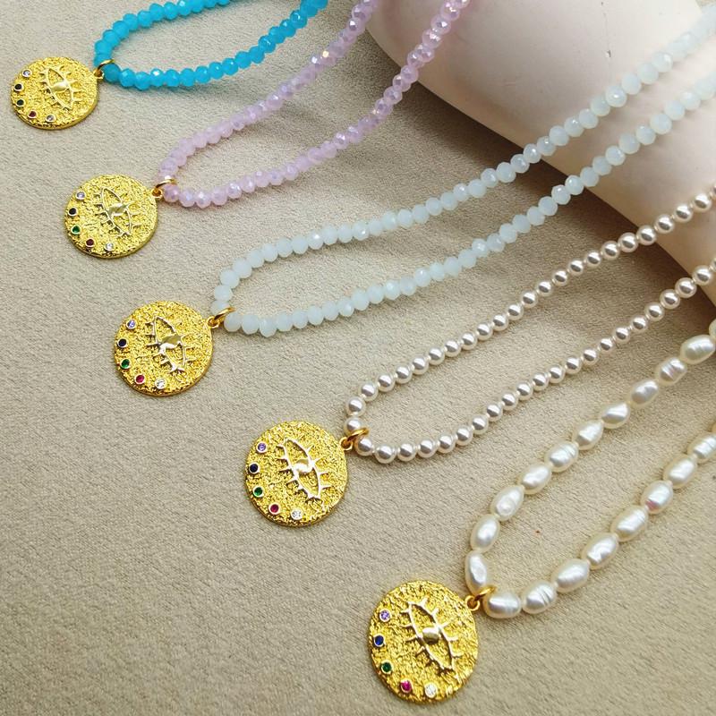 Women s Crystal Bead Choker: Devil s Eye Zircon & Freshwater Pearl, Inspired by Shen Huixing & Bai Baihe
Women s Crystal Bead Choker: Devil s Eye Zircon & Freshwater Pearl, Inspired by Shen Huixing & Bai Baihe