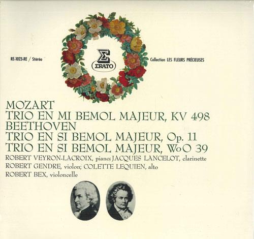 LP Record ROBERT VEYRON-LACROIX, JACQUES LANC - Mozart: Trio in E flat major for pi RE1023RE ERATO 1971 Japan Classical Used
LP Record ROBERT VEYRON-LACROIX, JACQUES LANC - Mozart: Trio in E flat major for pi RE1023RE ERATO 1971 Japan Classical Used