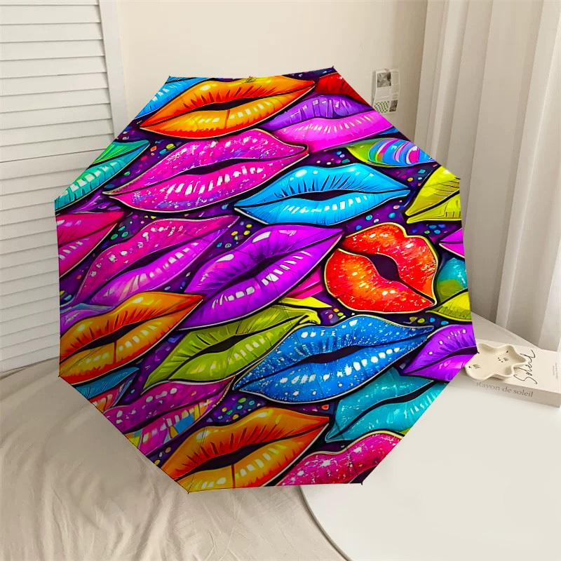 1PC Lips Colorful Automatic Open/Close Umbrella Compact Folding Umbrella with 8-Rib Shaft lightweight esign, Highquality Fabric1202A
1PC Lips Colorful Automatic Open/Close Umbrella Compact Folding Umbrella with 8-Rib Shaft lightweight esign, Highquality Fabric1202A