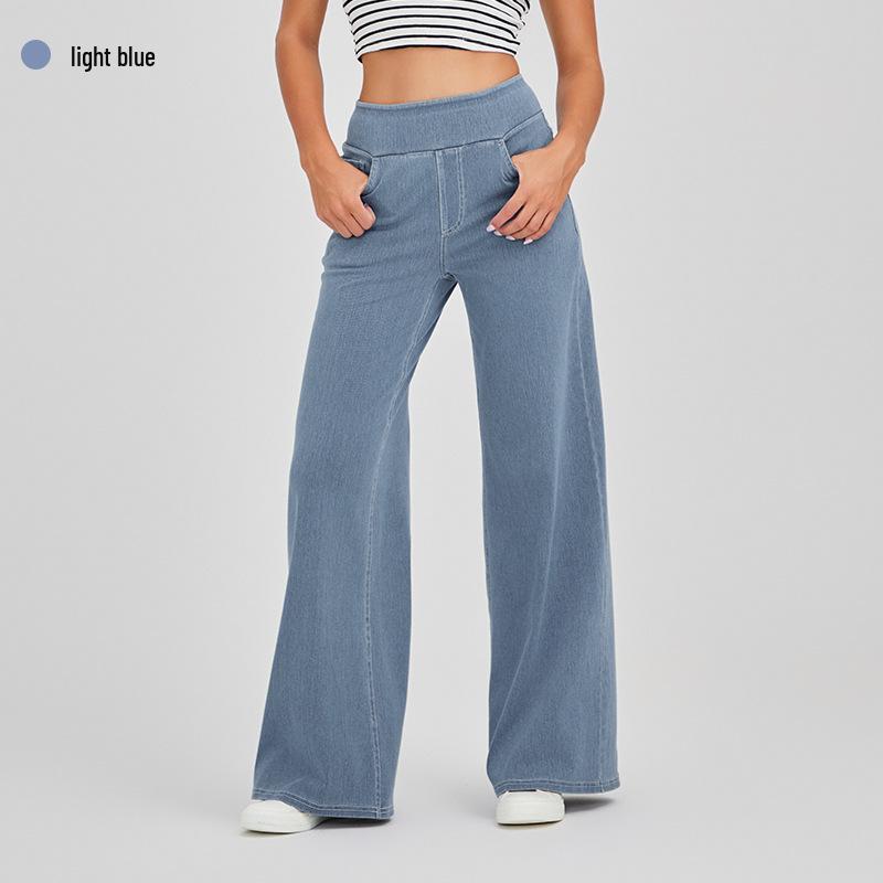 High-Waisted Wide-Leg Butt-Lifting Jeans: Women s Slimming Elastic Pocket Casual Pants S
High-Waisted Wide-Leg Butt-Lifting Jeans: Women s Slimming Elastic Pocket Casual Pants S