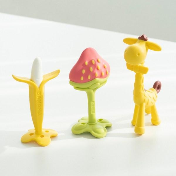Anju teether 3-piece set, banana + 3D strawberry + giraffe, mixed colors, 1 set, Korean baby products
Anju teether 3-piece set, banana + 3D strawberry + giraffe, mixed colors, 1 set, Korean baby products