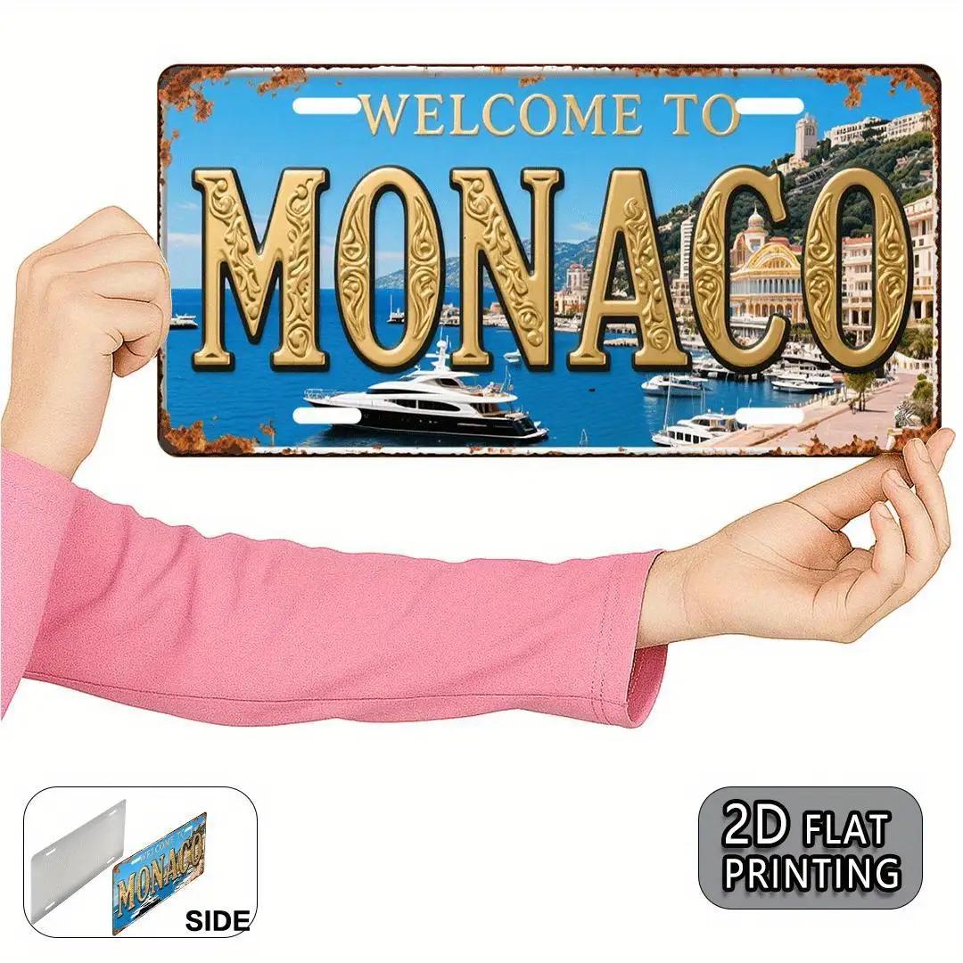 HD Tin Sign Vintage Welcome To Monaco License Plate Metal Wall Art Retro Luxury Yacht Harbor Decor for Bar Man Cave European 15x30cm(5.9x7.8inch)
HD Tin Sign Vintage Welcome To Monaco License Plate Metal Wall Art Retro Luxury Yacht Harbor Decor for Bar Man Cave European 15x30cm(5.9x7.8inch)