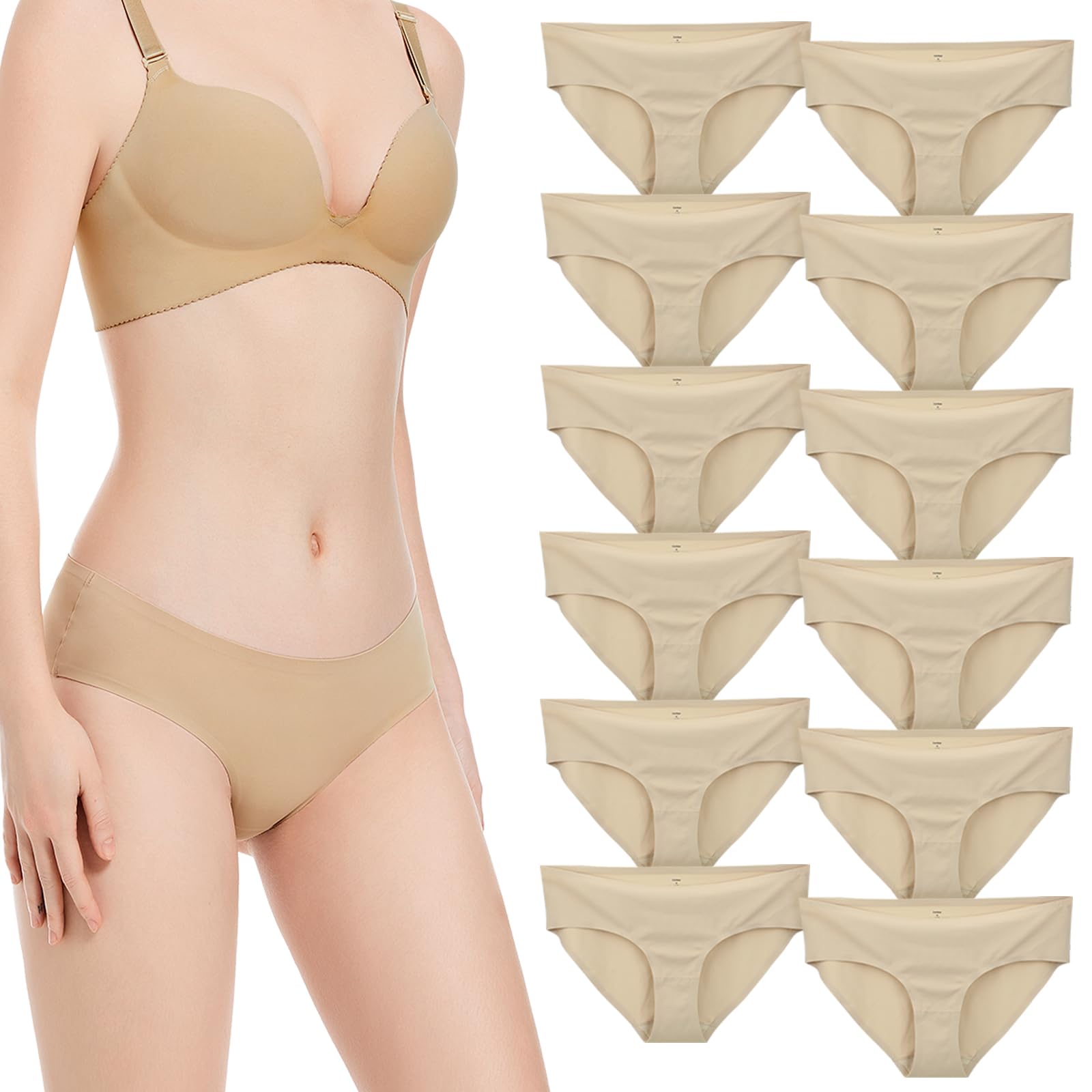 Cordaw Seamless Soft Regular Panties Size L Women s Panties, Seamless, Skin-Friendly, Set, Breathable, Stretchy, Moisture-Wicking, Quick-Drying,
Cordaw Seamless Soft Regular Panties Size L Women s Panties, Seamless, Skin-Friendly, Set, Breathable, Stretchy, Moisture-Wicking, Quick-Drying,