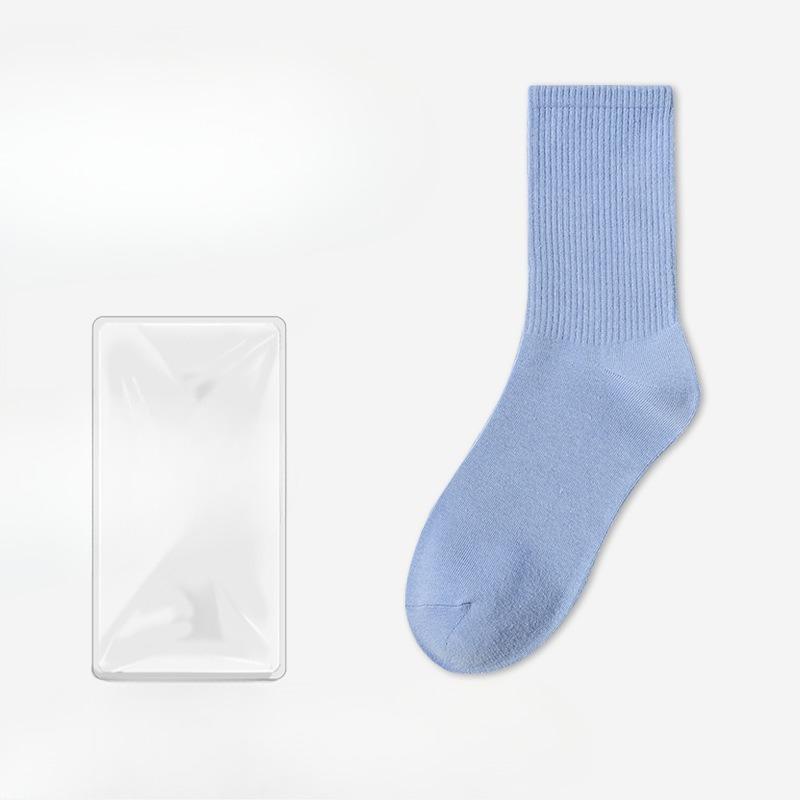 Женские весенне-летние дезодорирующие влагоотводящие спортивные носки-гольфы из чистого хлопка, не скатывающиеся 1 pair синий/фиолетовый
Женские весенне-летние дезодорирующие влагоотводящие спортивные носки-гольфы из чистого хлопка, не скатывающиеся 1 pair синий/фиолетовый