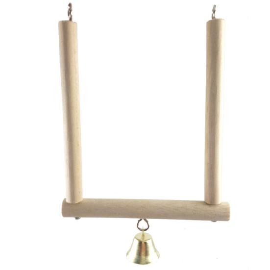 Bell Pet Parrot Swing Bird Cage Toy Wooden Suspension Bridge Hanging Decor
Bell Pet Parrot Swing Bird Cage Toy Wooden Suspension Bridge Hanging Decor