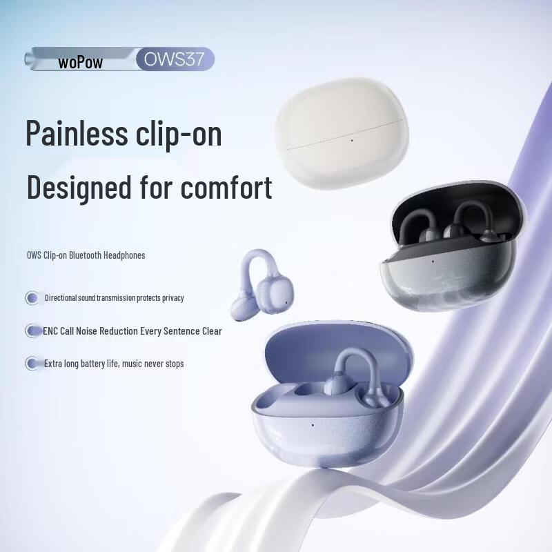 WOPOW OWS37 Clip-On Bluetooth Earbuds
WOPOW OWS37 Clip-On Bluetooth Earbuds