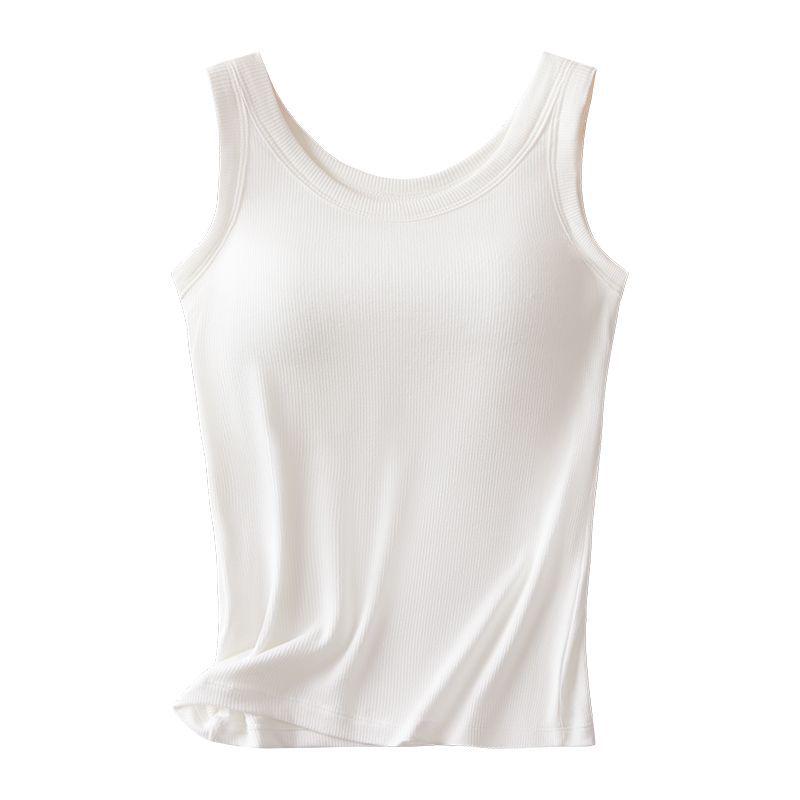 Women s Seamless Modal Ribbed Camisole with Built-in Cups - Anti-exposure, No Bra Needed, Perfect Summer Base Layer M (approx. 35-40 kg)
Women s Seamless Modal Ribbed Camisole with Built-in Cups - Anti-exposure, No Bra Needed, Perfect Summer Base Layer M (approx. 35-40 kg)