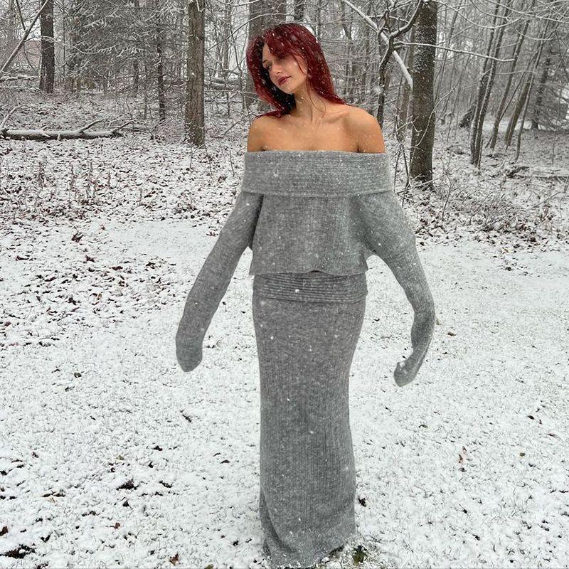 Странный Кот Американский Ретро Повседневный Расслабленный Стиль Спущенное Плечо Свободный Повседневный Свитер Стройнящая Юбка Женщины Grey overskirt 40690 L
Странный Кот Американский Ретро Повседневный Расслабленный Стиль Спущенное Плечо Свободный Повседневный Свитер Стройнящая Юбка Женщины Grey overskirt 40690 L