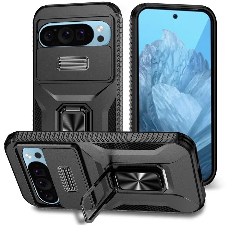 For Google Pixel 9 Pixel 9 Pro Kickstand Case TPU+PC Phone Cover Support Magnetic Car Mount
For Google Pixel 9 Pixel 9 Pro Kickstand Case TPU+PC Phone Cover Support Magnetic Car Mount