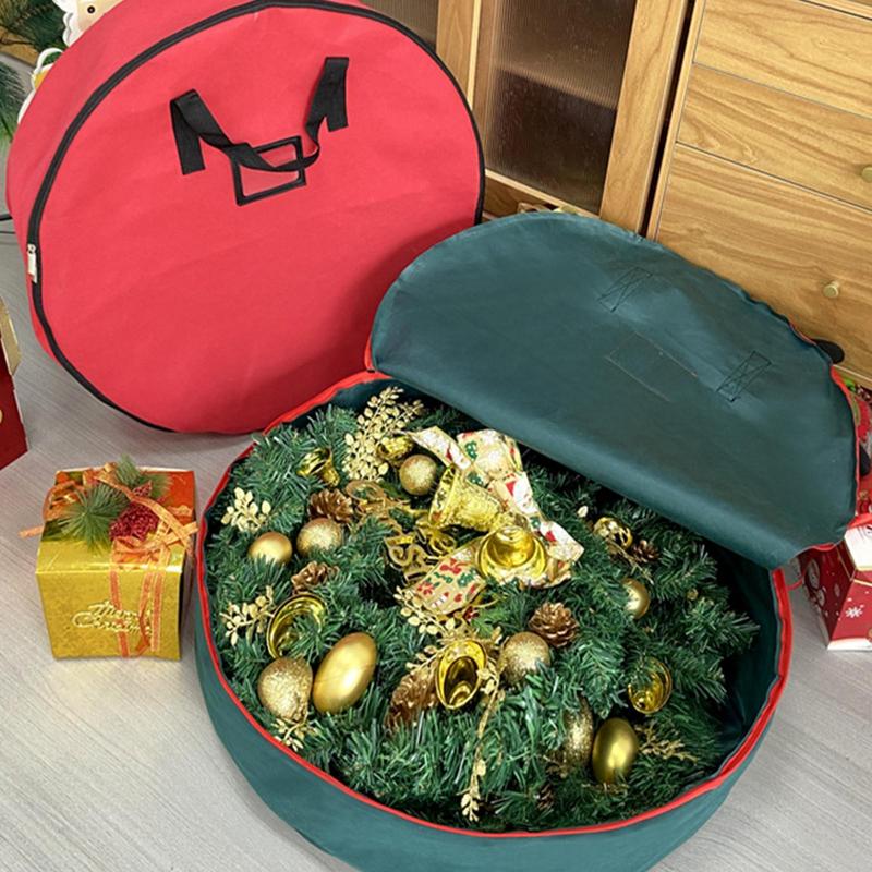 Christmas Wreath Storage Bag Thickened Oxford Cloth Wear-resistant Waterproof Festive Garland Handbag Wreath Storage With Handle зелений
Christmas Wreath Storage Bag Thickened Oxford Cloth Wear-resistant Waterproof Festive Garland Handbag Wreath Storage With Handle зелений