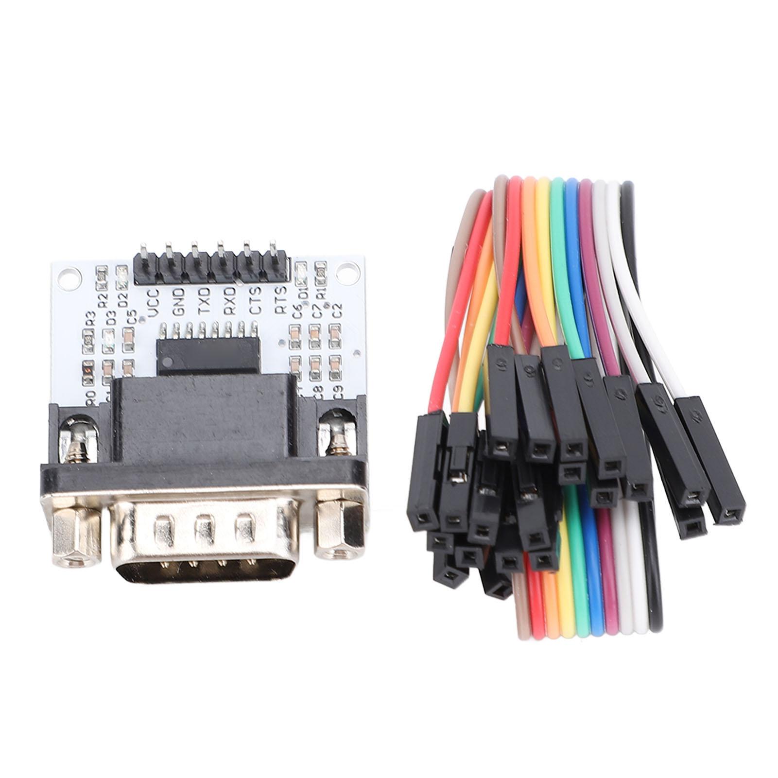 232 to TTL Module 3-5.5V Power Supply SP3232 Chip DB9 UART Interface 232 Board with LED Indicator
232 to TTL Module 3-5.5V Power Supply SP3232 Chip DB9 UART Interface 232 Board with LED Indicator