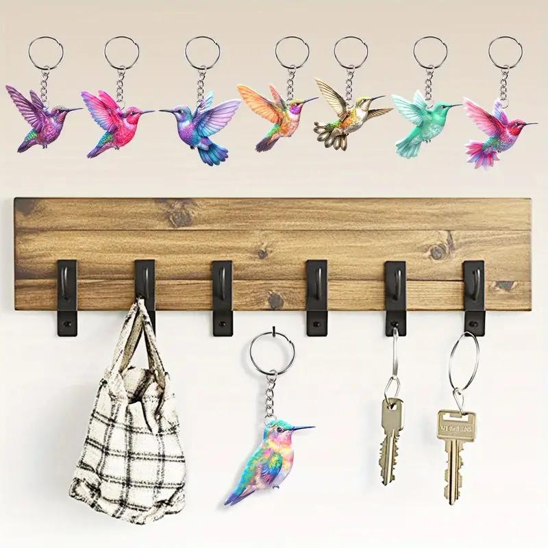 Pack Of 8 Acrylic Colorful Hummingbirds - Personalized Hummingbird Keychain Bird Gift Jewelry For Women Girls Bag Purse A
Pack Of 8 Acrylic Colorful Hummingbirds - Personalized Hummingbird Keychain Bird Gift Jewelry For Women Girls Bag Purse A