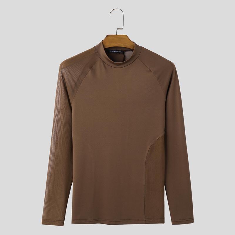 INCERUN Мужские топы с длинным рукавом в сетку в стиле пэчворк, прозрачные футболки скинни 3XL коричневый
INCERUN Мужские топы с длинным рукавом в сетку в стиле пэчворк, прозрачные футболки скинни 3XL коричневый