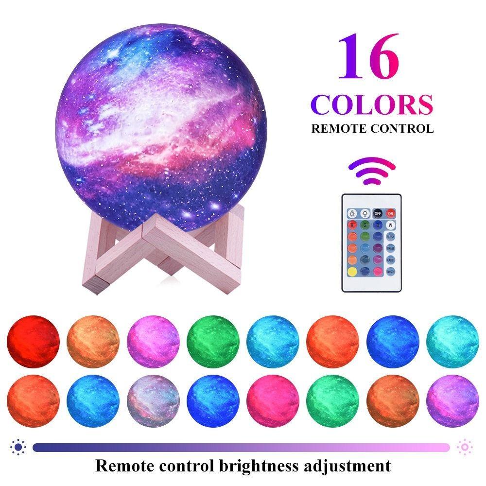 3D Printed Touch Night Lights 16 Colors Home Decor Romantic Table Lamp Gifts 12CM 
3D Printed Touch Night Lights 16 Colors Home Decor Romantic Table Lamp Gifts 12CM