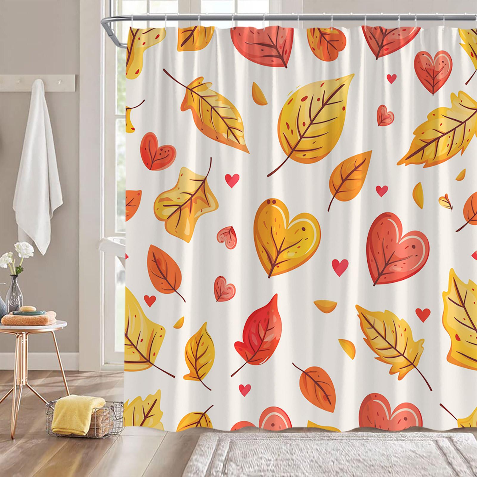 Flowers Plants Shower Curtains Heart-shaped Leaves Autumn Bathroom Decorations Leaf Floral Modern Bathtub Curtain with Hooks 90x180cm-35x70in
Flowers Plants Shower Curtains Heart-shaped Leaves Autumn Bathroom Decorations Leaf Floral Modern Bathtub Curtain with Hooks 90x180cm-35x70in